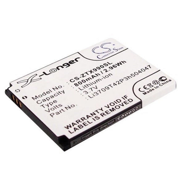Bsc Preferred At&T GX930 GX991 UX990 X930 Z331 Z432 Mobile Phone Replacement Battery CS-ZTX990SL.1 - main